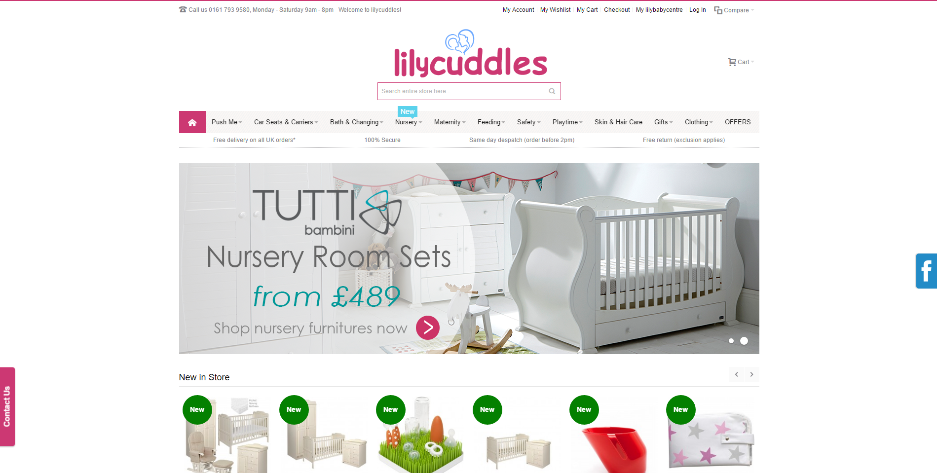 Lilycuddles Home Page Snapshot